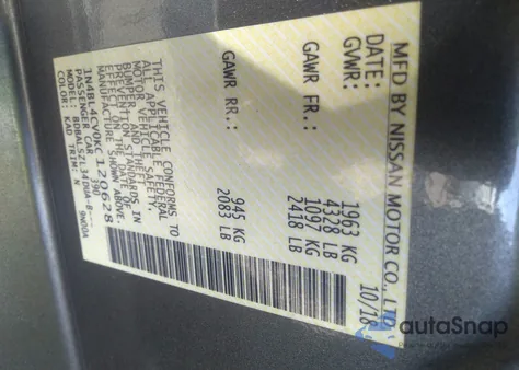 2019 Nissan Altima 2.5 Sr z USA, uszkodzony, nr VIN 1N4BL4CV0KC120628